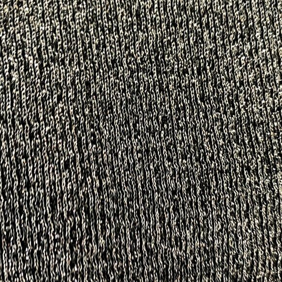 🟢3 items for $20 —-DIVIDED metallic silver/black cold shoulder sweater rib knit - Picture 6 of 11